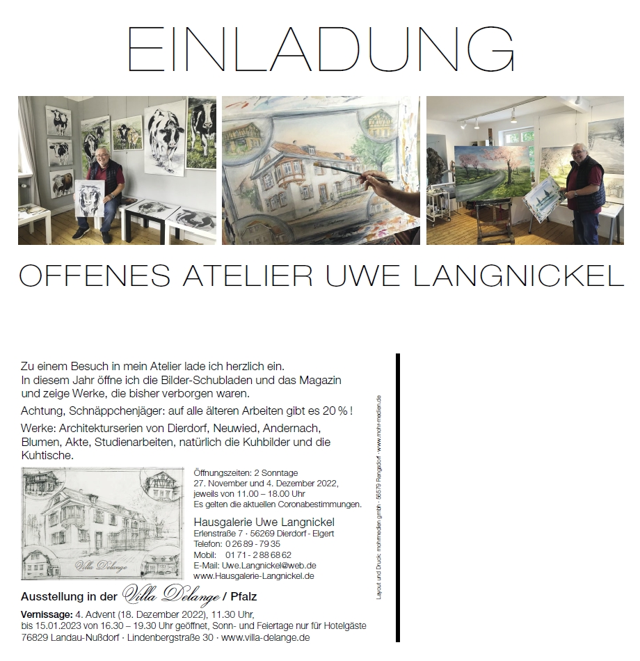 Offenes Atelier Uwe Langnickel 2022