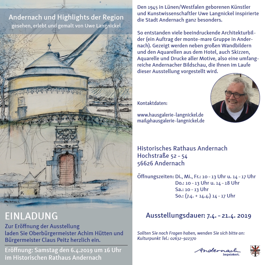 Andernach und Highlights der Region, Ausstellung im Historischen Rathaus Andernach